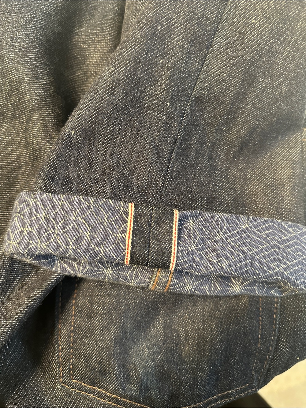 Naked & Famous Kimono Print Selvedge Denim Jeans Weird Guy - Picture 7 of 9